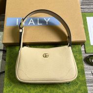 Gucci Mini Aphrodite Hobo Bag In Soft Leather 739076 Apricot