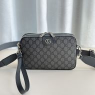 Gucci Small Ophidia Messenger In GG Supreme Canvas 699439 Black