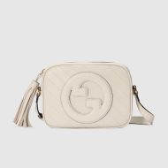 Gucci Small Blondie Camera Bag In Subtler Leather 742360 White