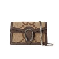 Gucci Super Mini Dionysus Crossbody Bag In Jumbo GG Canvas Brown