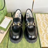 Gucci Interlocking G Loafers Women Leather Black