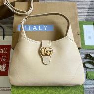 Gucci Medium Aphrodite Shoulder Bag In Soft Leather 726274 Apricot