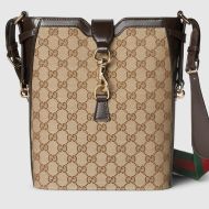 Gucci Medium Bucket Shoulder Bag In Original GG Canvas 782911 Brown