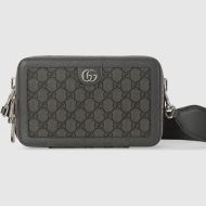 Gucci Mini Ophidia Messenger In GG Supreme Canvas 771174 Grey