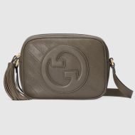 Gucci Small Blondie Camera Bag In Subtler Leather 742360 Coffee