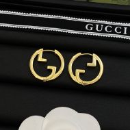 Gucci Blondie Hoop Earrings In Gold