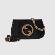 Gucci Small Blondie Shoulder Bag In Calfskin Black