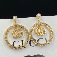 Gucci Double G Hoop Earrings In Gold