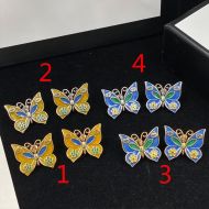 Gucci Enamel Butterfly Earrings