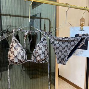 Gucci Bikini Women GG Supreme Lycra Beige/Black