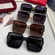 Gucci 7121 Square Frame Sunglasses with Rivets Double G Acetate