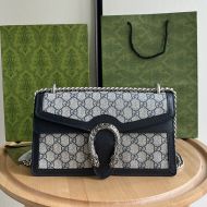 Gucci Small Dionysus Shoulder Bag In GG Supreme Canvas Blue