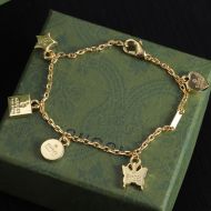 Gucci Multiple Pendants Bracelets In Gold